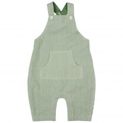 Organics Green Stripe Dungarees
